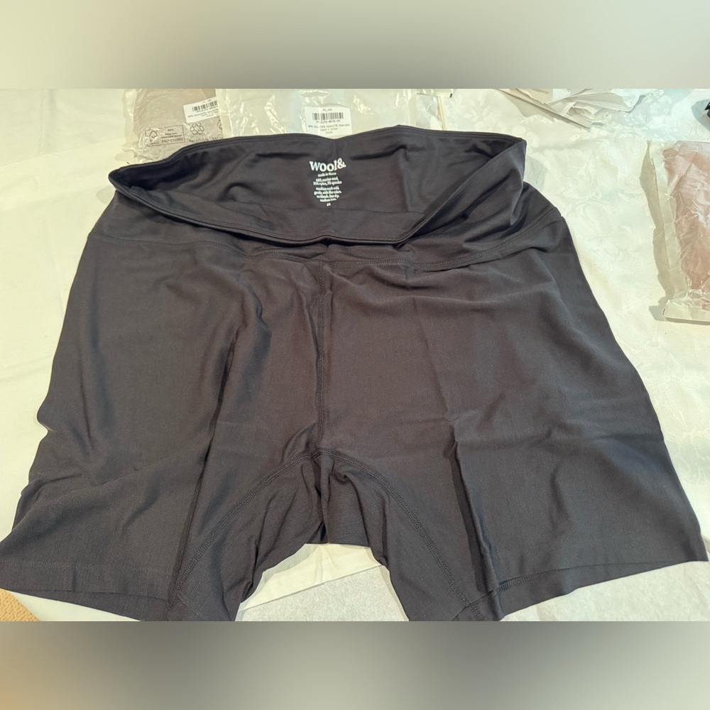 wool& 2X Roam Black Bike Shorts, NWOT